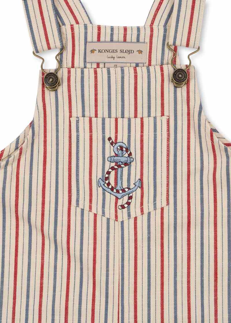 Salopette Marlon Antique Stripe Konges face