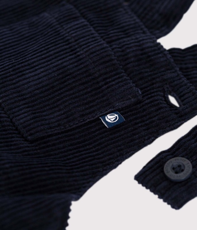 Salopette en velours Smoking Petit Bateau zoom