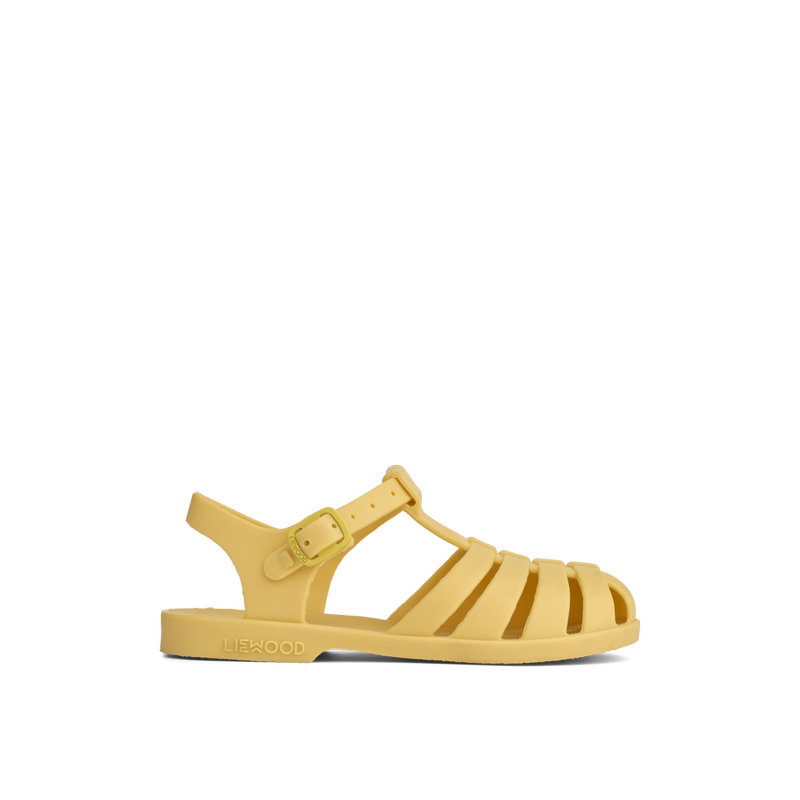 Sandales de plage Bre unies Lemon yellow Taille 23 Liewood profil 