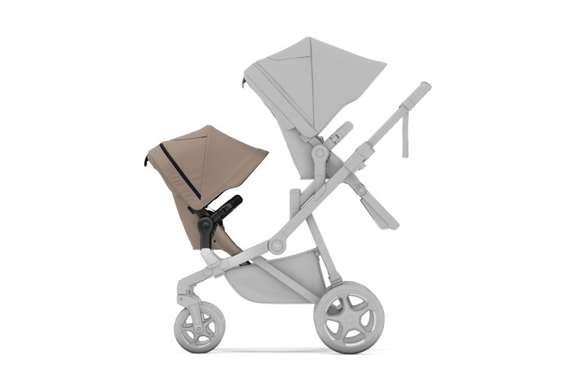 Second siège pour poussette Sleek 2 Sibling Seat Tinted Taupe Thule siège face parent