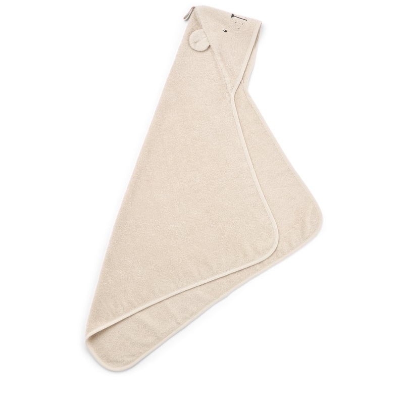 Serviette de bain bébé à capuche Albert Ours polaire Sandy LIEWOOD déplier