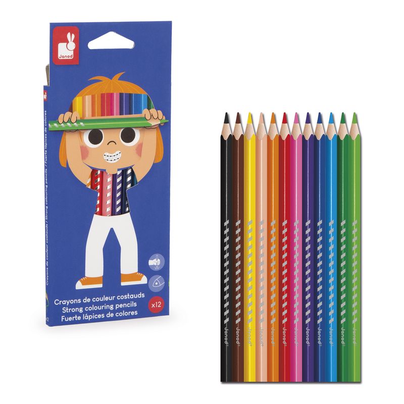 Set de 12 Crayons de couleur Janod produit