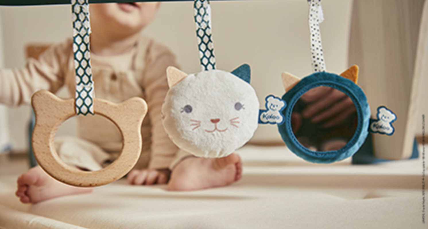 Set de 3 jouets sensoriels à suspendre Kaloo ambiance