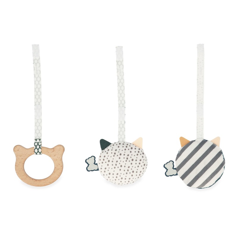 Set de 3 jouets sensoriels à suspendre Kaloo dos