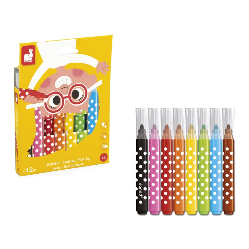 Set de 8 Feutres Jumbo Janod produit