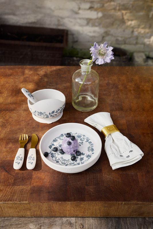 Set bol en silicone Garden Leo Toile Elodie lifestyle 1