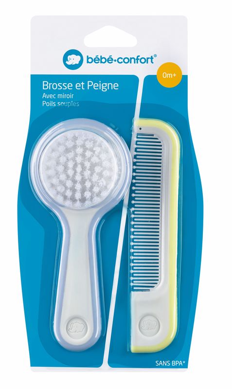 Brosse et peigne pour bébé Tom et Zoé Cette ensemble d'accessoires