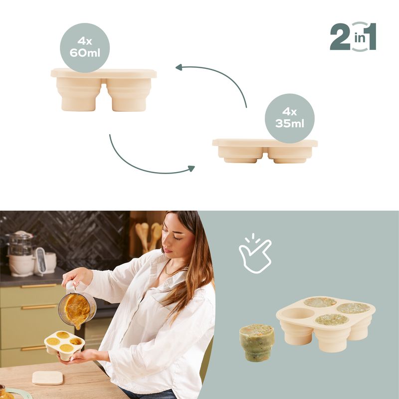 Set Contenants Silicone & 1 Grignoteuse Babymoov explications 1