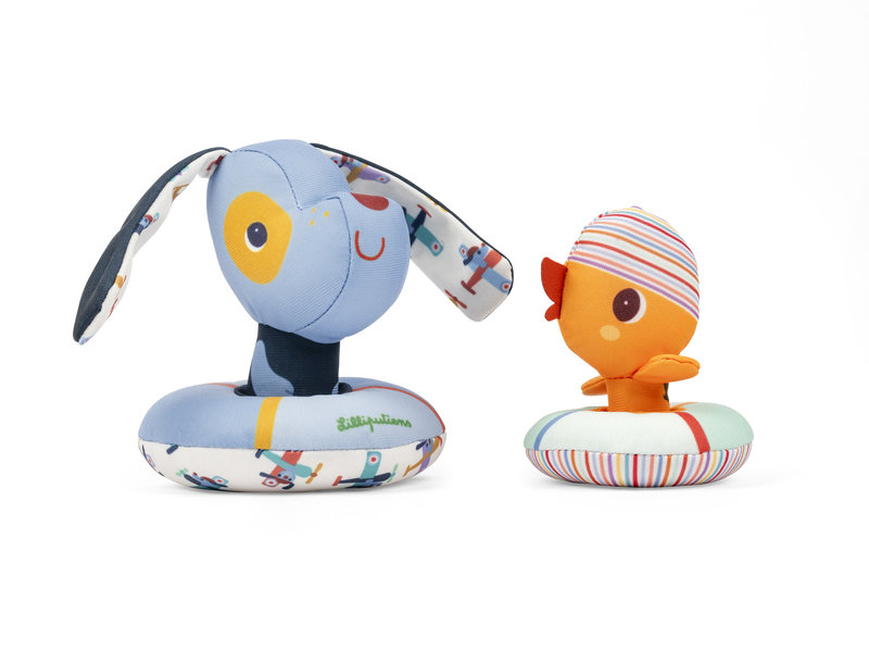 Set de 2 jeux de Bain Jules et son canard Lilliputiens face