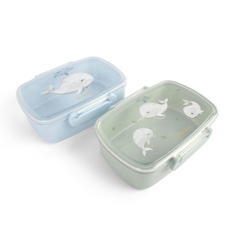 Set de 2 Lunch box Les contes de Christian la Baleine FILIBABBA profil