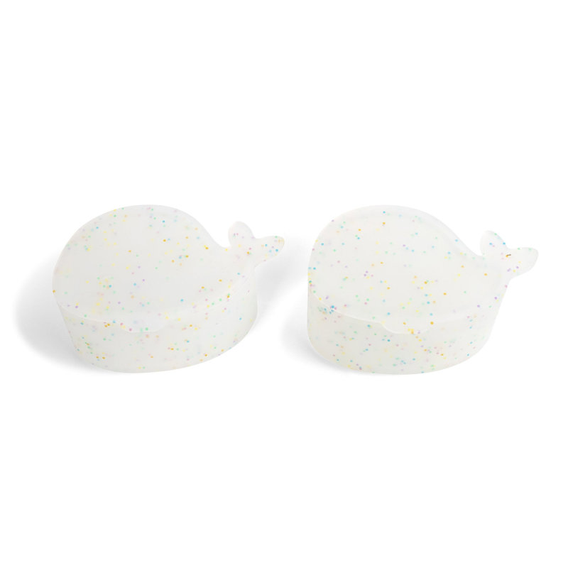 Set de 2 mini boîtes à goûter en silicone – Christian la Baleine – Confettis Filibabba produit 