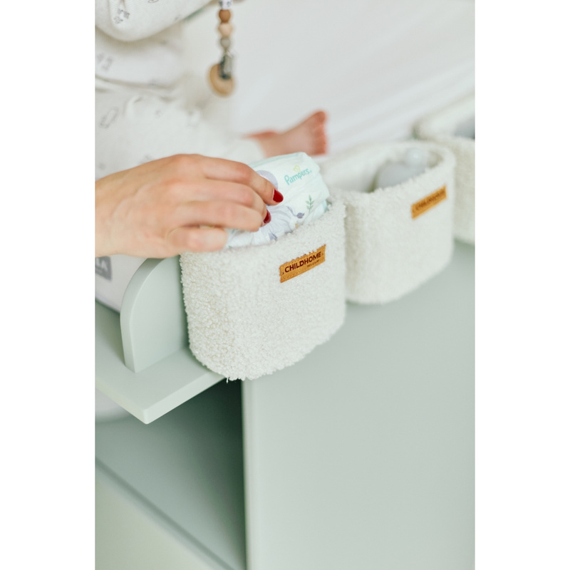 Set de 3 Paniers de Rangement à Suspendre Teddy écru Childhome Produit lifestyle4