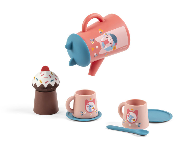 Set de jeu pour le bain Thé x Jeanne Lilliputiens verse