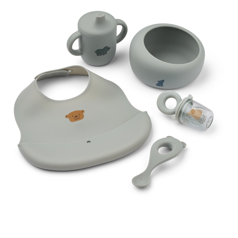 Set de repas pour bébé Mileah Liewood Dove blue
