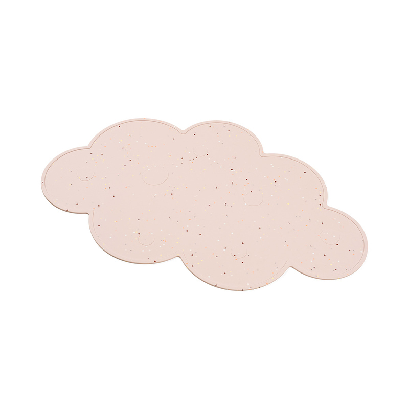 Set de table silicone Confetti Rose Done By Deer produit de profil