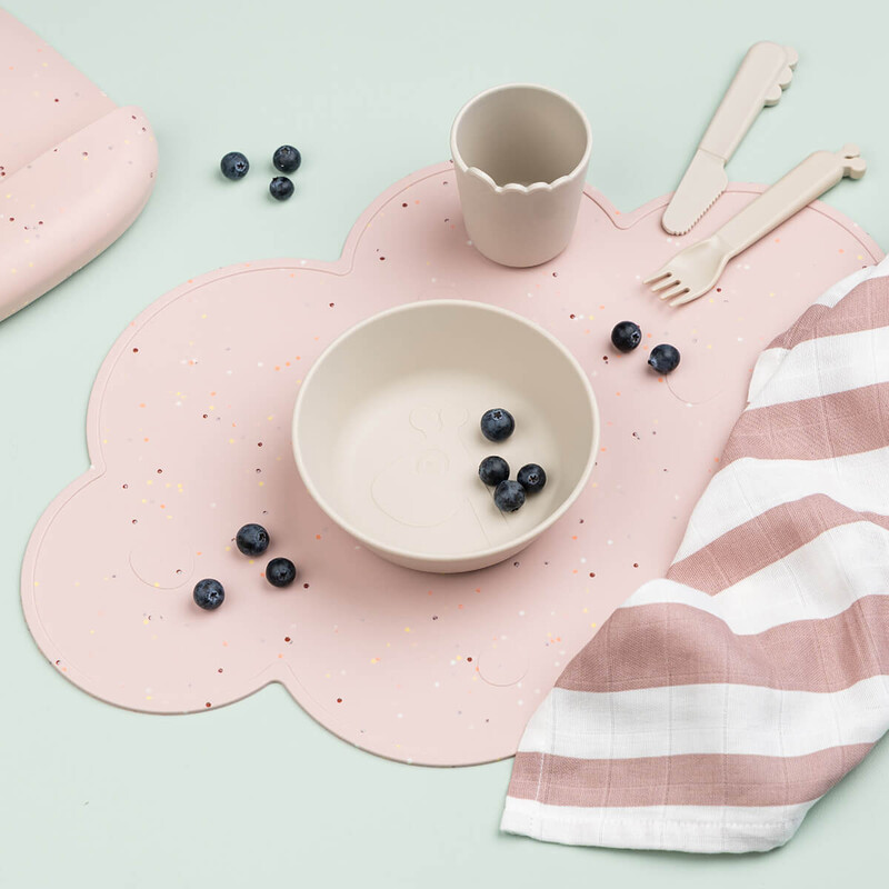Set de table silicone Confetti Rose Done By Deer lifestyle 2