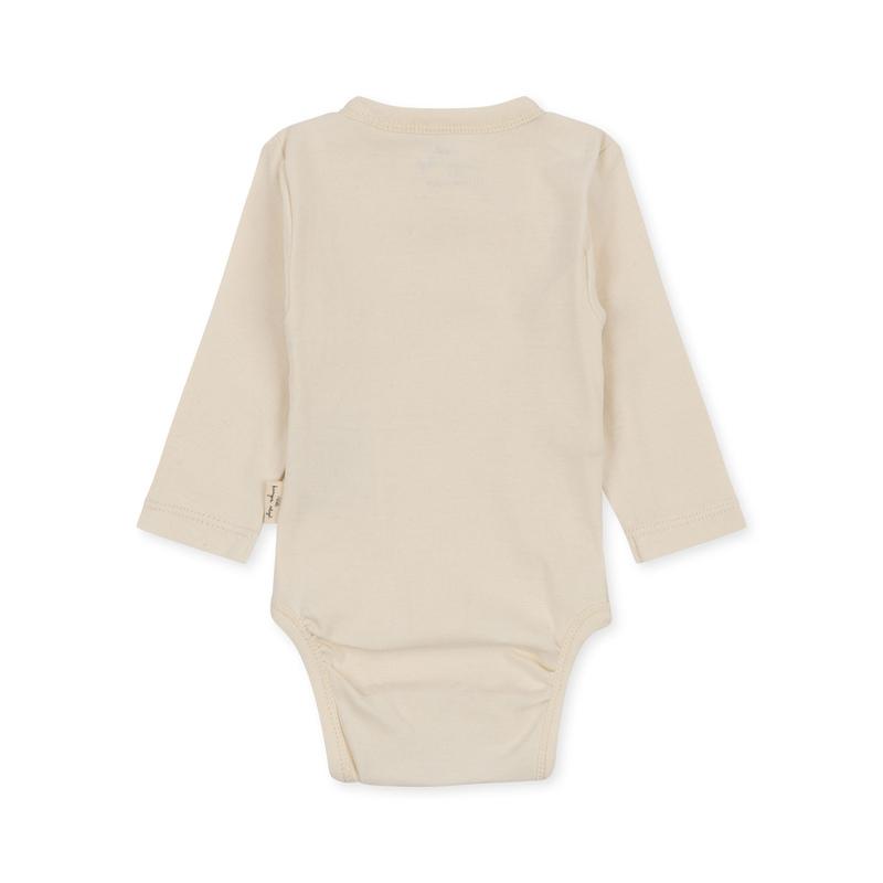 Set maternité avec body, bonnet et doudou pour la naissance Konges Slojd dos body