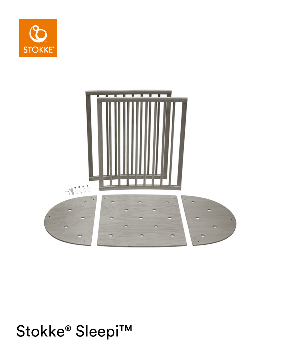 Set pour lit bébé Sleepi V3 Stokke extension grey