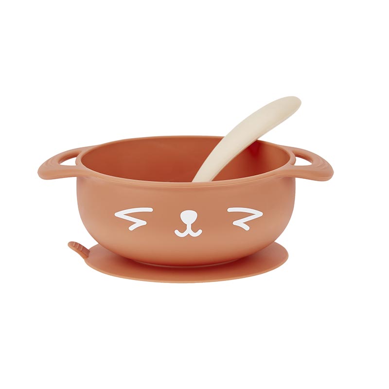 Set repas silicone Tast'Isy bol et cuillère Renard Babymoov