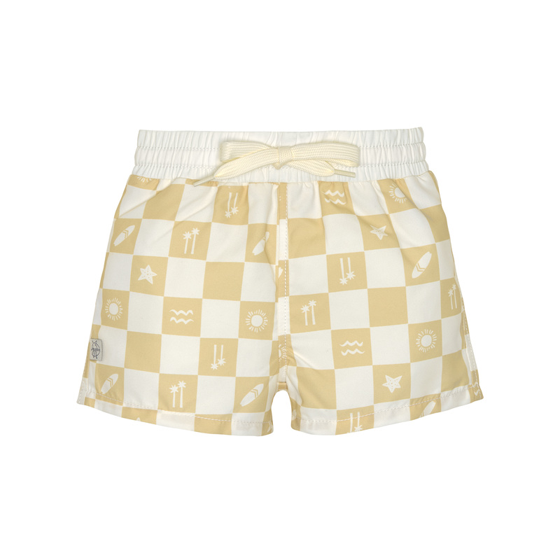 Short de bain Check Pattern vanille/écru LASSIG face