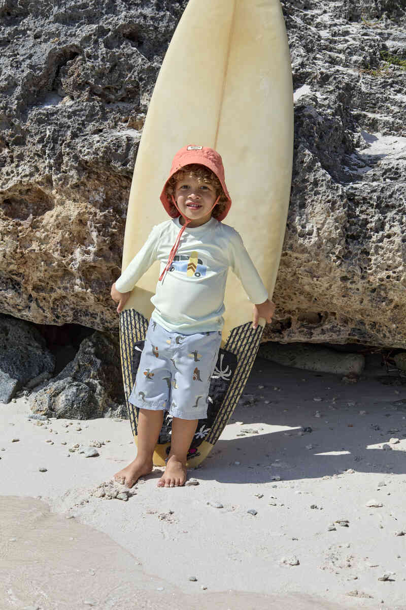 Short de bain Crocodile bleu ciel LASSIG lifestyle