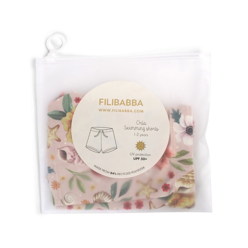 Short de bain Orla 1-2 ans - Ocean Blossom Filibabba packaging  