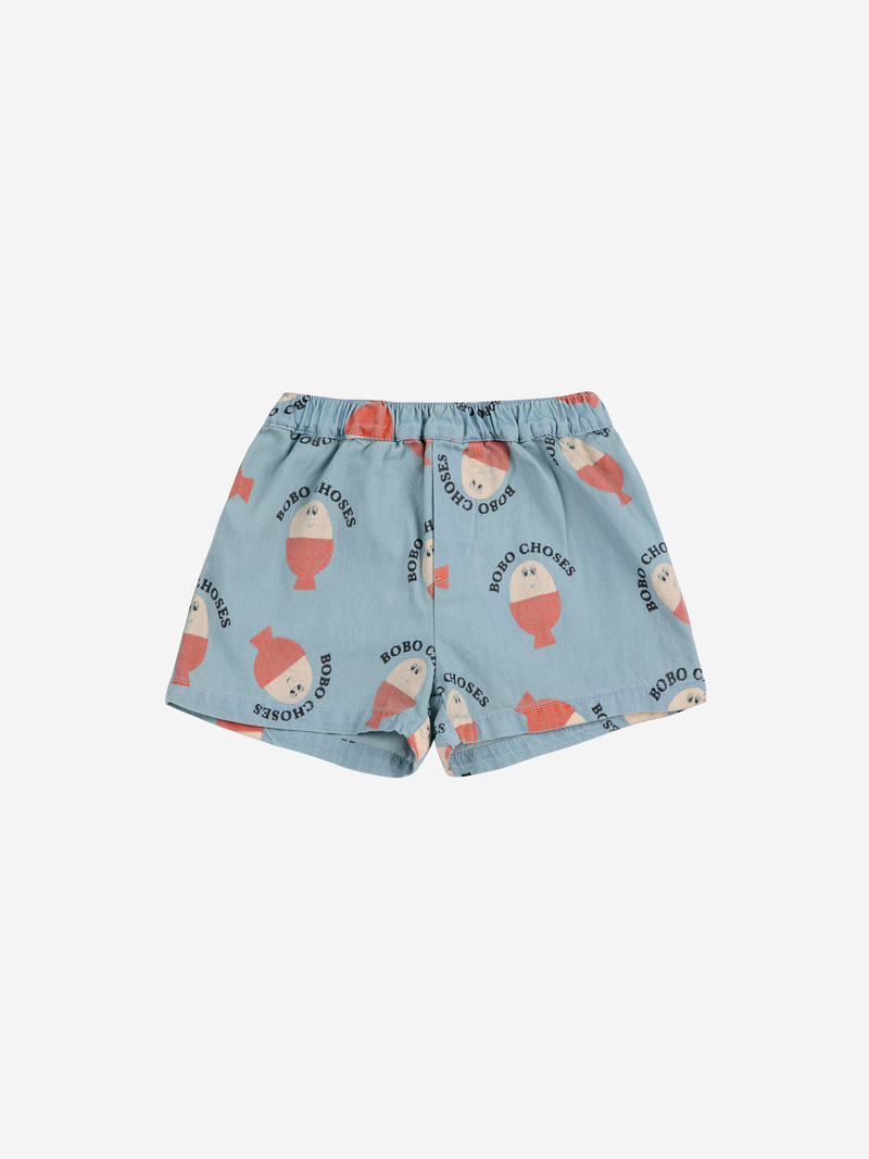 Shorts en denim Morning Egg Bobo Choses face