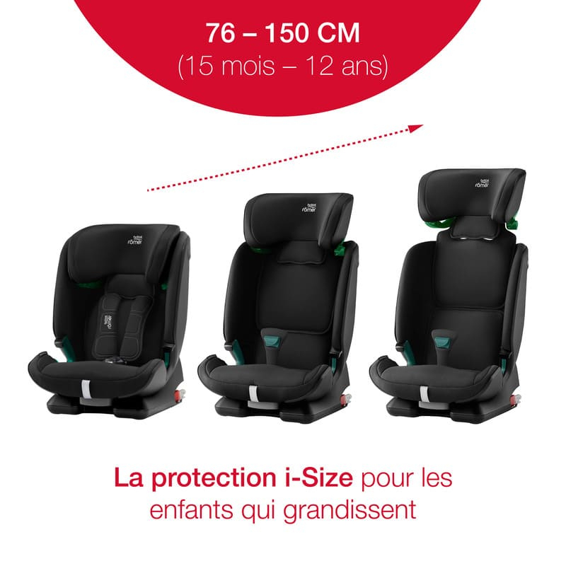 Siège-auto Advansafix M i-Size groupe 1/2/3 Britax Romer Croissance