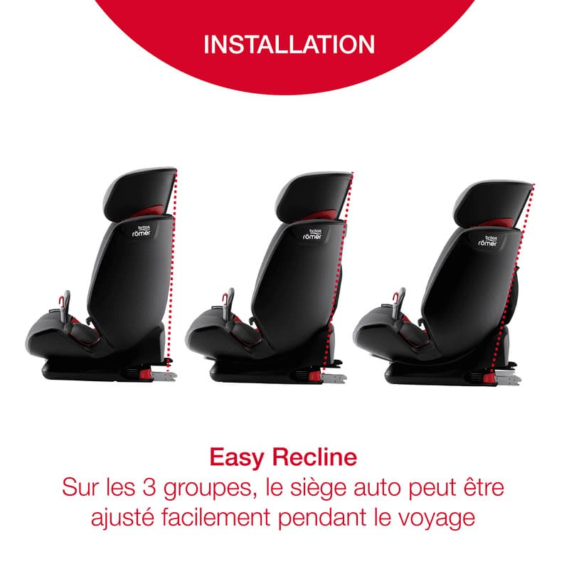 Siège-auto Advansafix M i-Size groupe 1/2/3 Britax Romer Évolutif