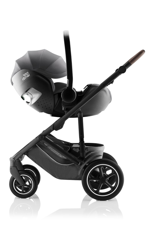 Siège-auto Baby-Safe Pro i-Size groupe 0+ Classic Britax Romer coque allongée sur poussette