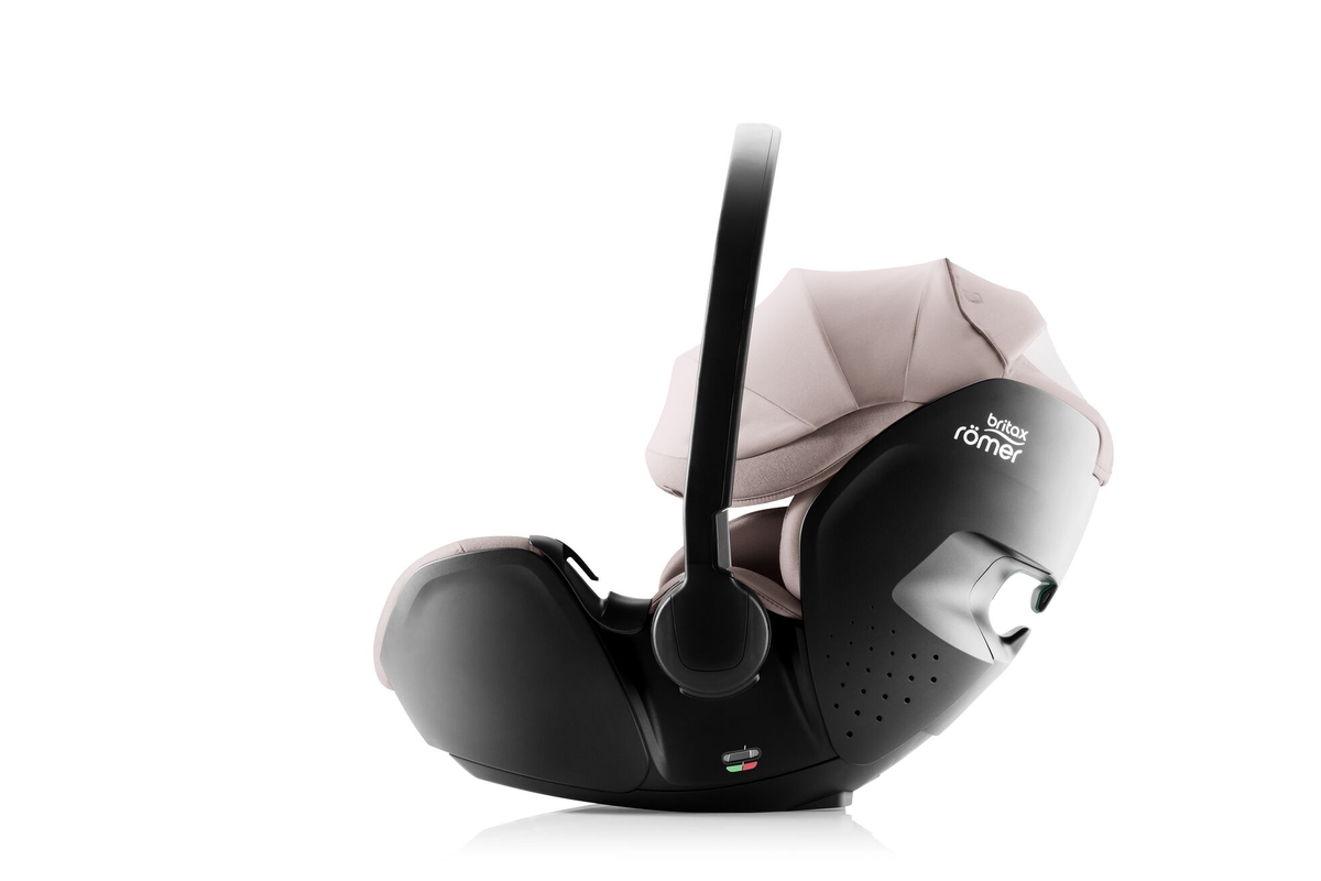 Siège-auto Baby-Safe Pro i-Size groupe 0+ Style Dusty Rose Britax vue côté avec fenêtre de ventilation