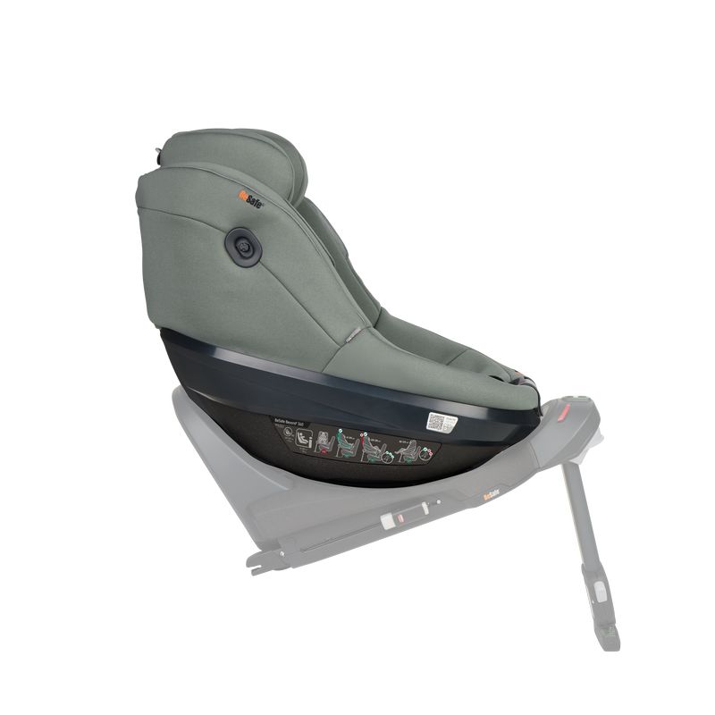 Siège-auto Beyond 2 360 i-Size groupe 0+/1/2 Meadow Green Soft Breeze BeSafe face route avec base fantôme