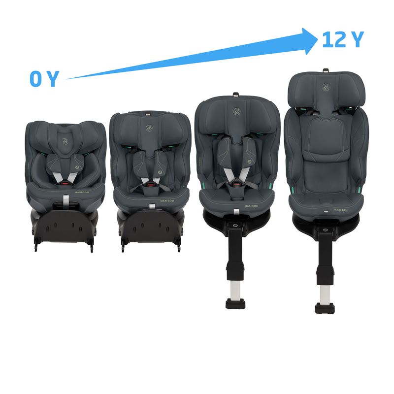 Siège-auto Emerald 360 Plus groupe 0+/1/2/3 Authentic Graphite Maxi Cosi évolutif