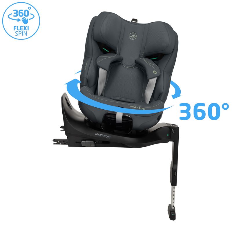 Siège-auto Emerald 360 Plus groupe 0+/1/2/3 Authentic Graphite Maxi Cosi pivotant