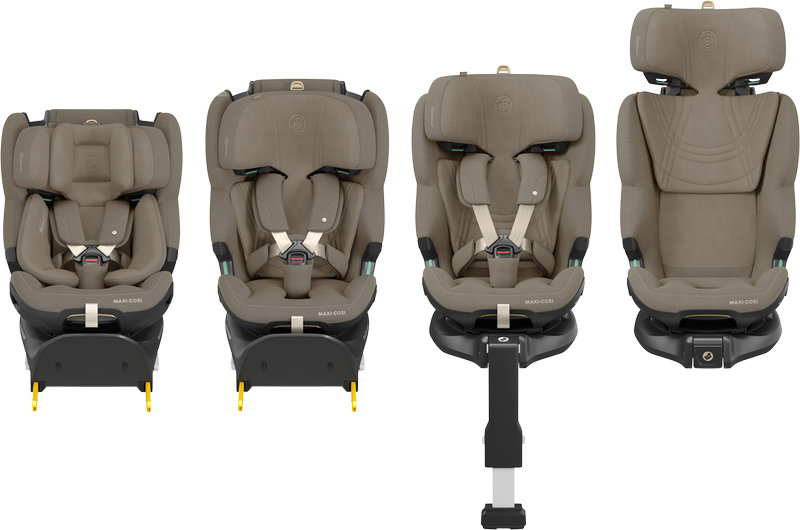Siège-auto Emerald 360 Pro groupe 0+/1/2/3 Authentic Truffle Maxi Cosi types de positions possibles 