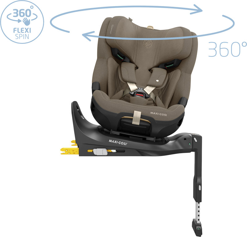 Siège-auto Emerald 360 Pro groupe 0+/1/2/3 Authentic Truffle Maxi Cosi siège qui tourne 