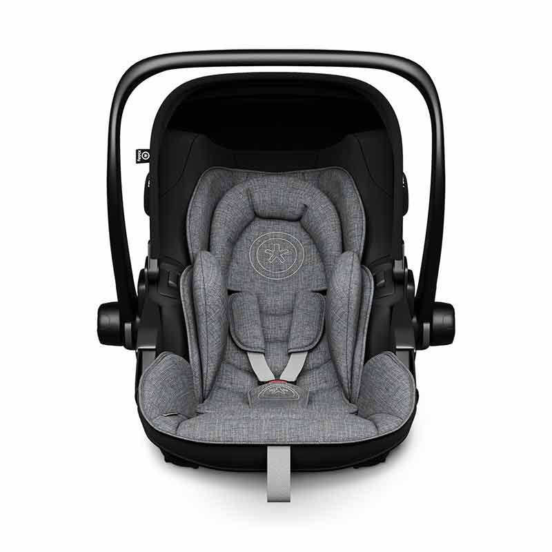 Siège-auto Evoluna i-Size 2 avec base groupe 0+ Grey melange Icy Grey Kiddy Produit Face avec Insert