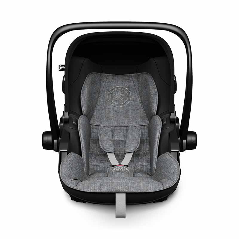 Siège-auto Evoluna i-Size 2 avec base groupe 0+ Grey melange Icy Grey Kiddy Produit Face