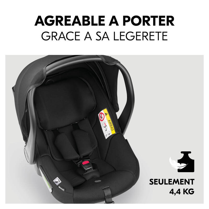 Siège-auto groupe 0+ Drive N Care avec base i-Size noir Hauck agreable