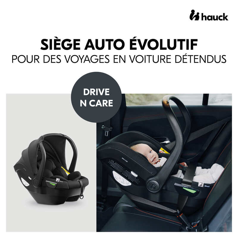 Siège-auto groupe 0+ Drive N Care noir Hauck face