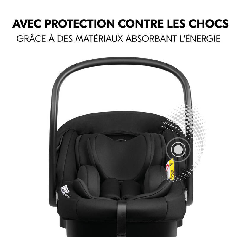 Siège-auto groupe 0+ Drive N Care noir Hauck protection choc