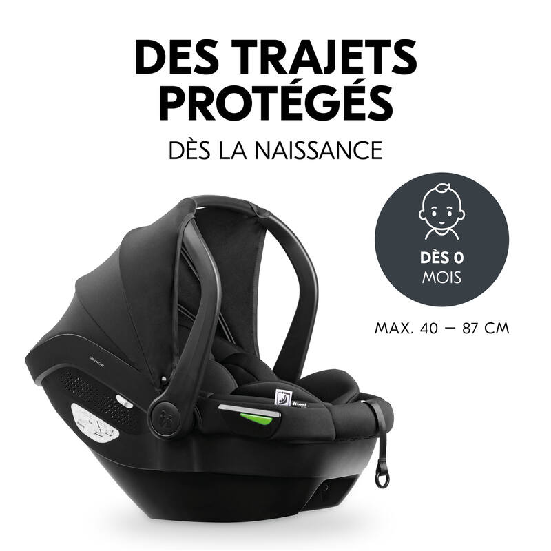 Siège-auto groupe 0+ Drive N Care noir Hauck proteger 