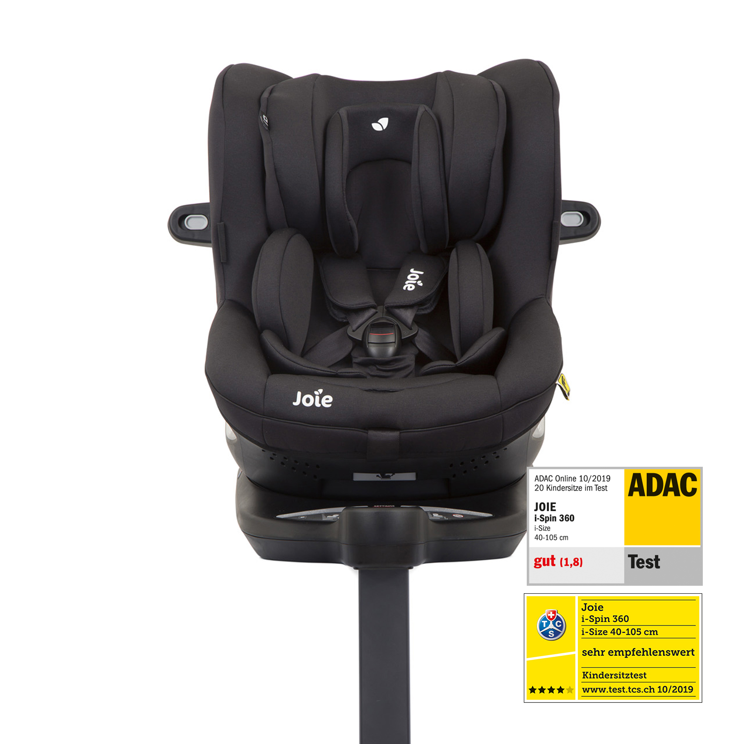 Siège-auto i-Spin 360 i-Size groupe 0/1 Coal Joie face tetiere basse