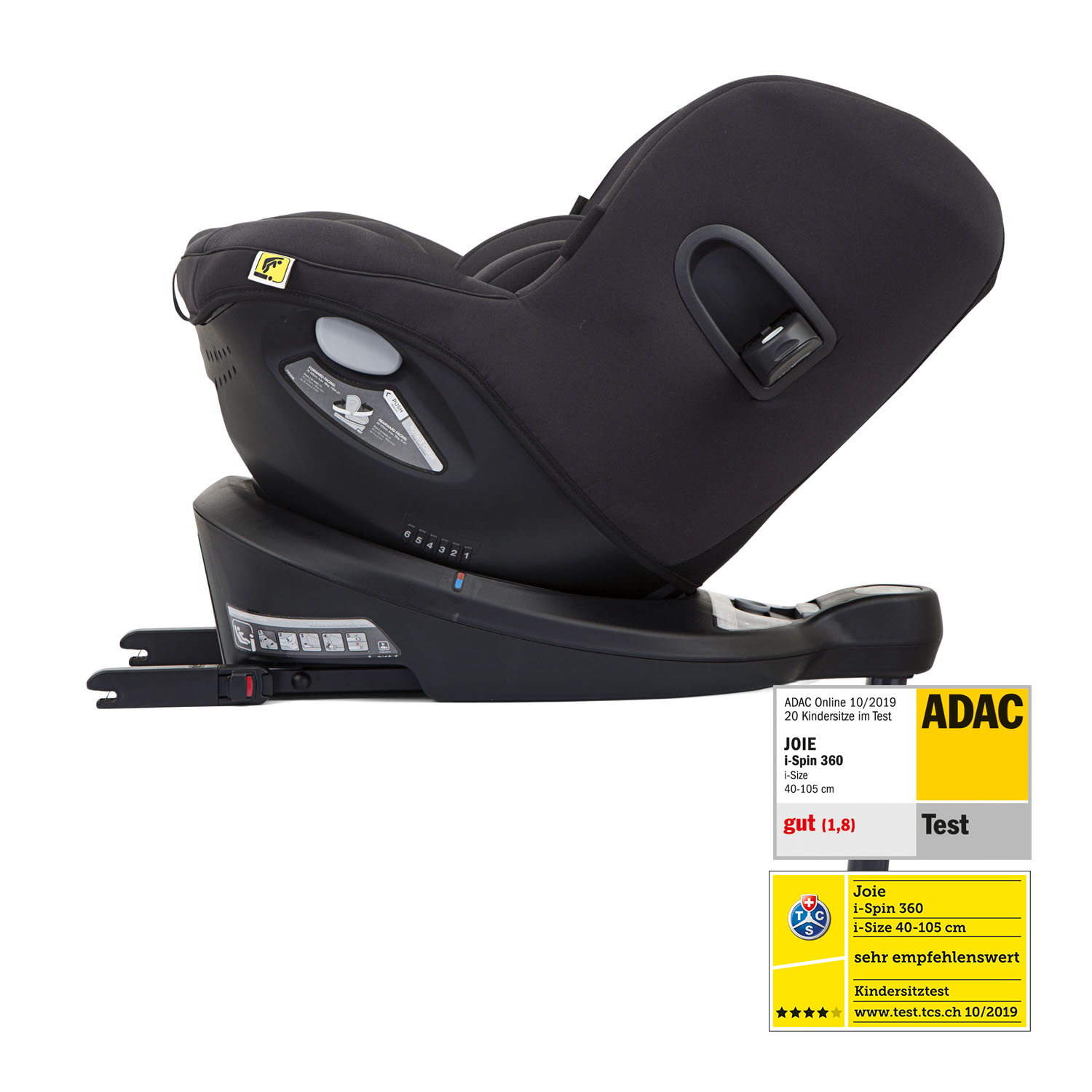Siège-auto i-Spin 360 i-Size groupe 0/1 Coal Joie inclinaison