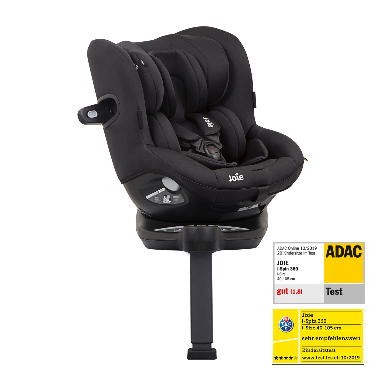 Siège-auto i-Spin 360 i-Size groupe 0/1 Coal Joie pivot