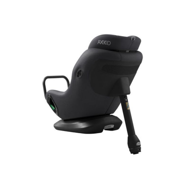 Siège-auto Minikid Core groupe 0/1/2 Coastal Storm Black Axkid profil arrière avec jambe de force