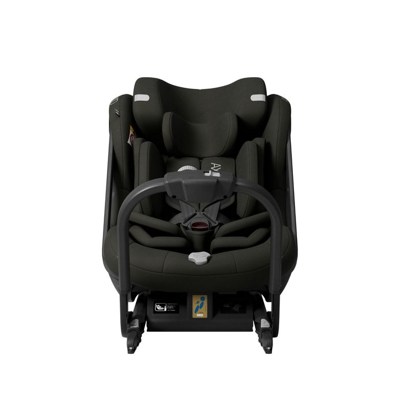 Siège-auto One+ 3 i-Size groupe 0/1/2 Forest Moss Green Axkid de face avec réducteur