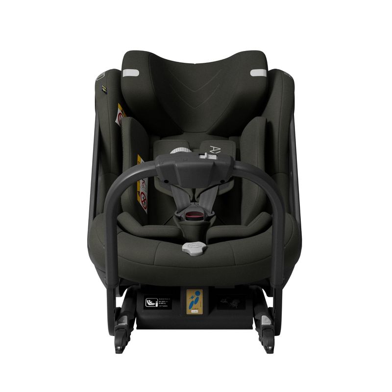 Siège-auto One+ 3 i-Size groupe 0/1/2 Forest Moss Green Axkid de face avec tétière basse