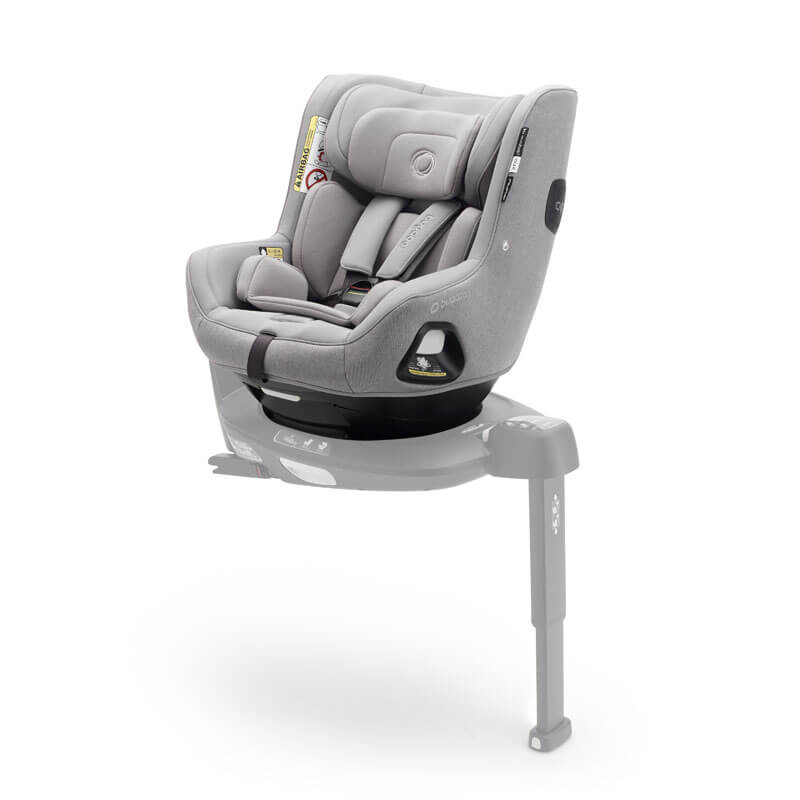 Bugaboo Owl by Nuna Siège auto de la naissance à 4 ans, 0-18 kg, rotation  360 degrés, orientation avant arrière, groupe 0+/1, confort et sécurité,  coque renforcée protection chocs latéraux, gris 