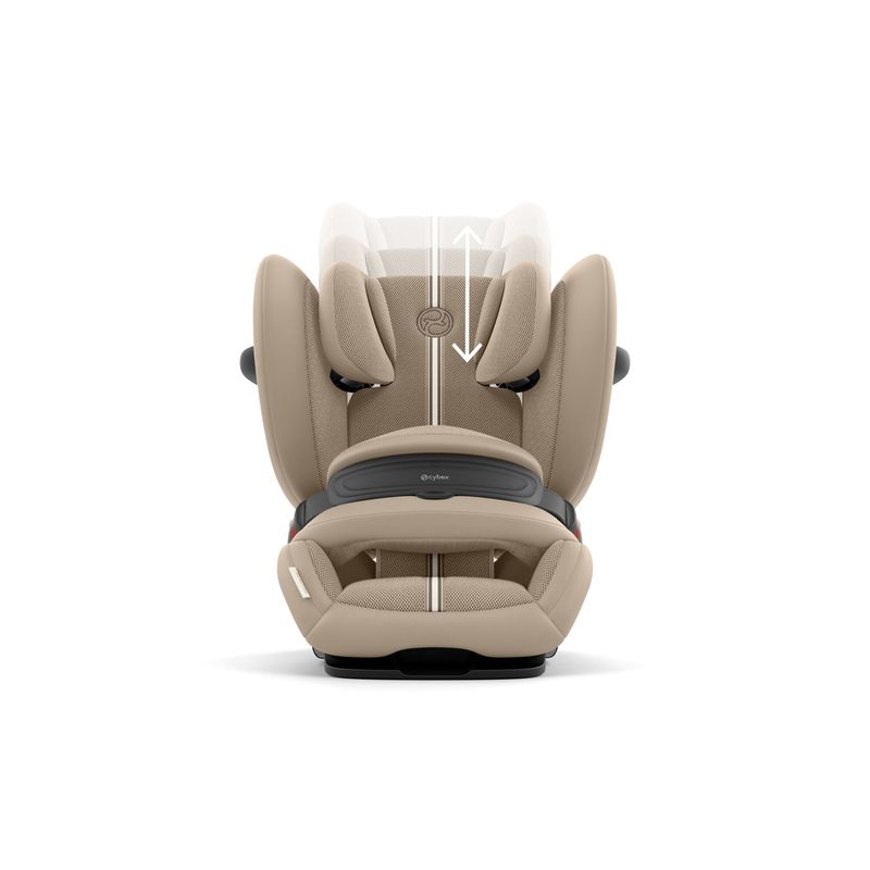 Siège-auto Pallas G2 i-Size Groupe 1/2/3 Plus Almond Beige Cybex face avec bouclier